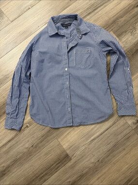 Tommy Hilfiger Blue Gingham Button-Down Shirt